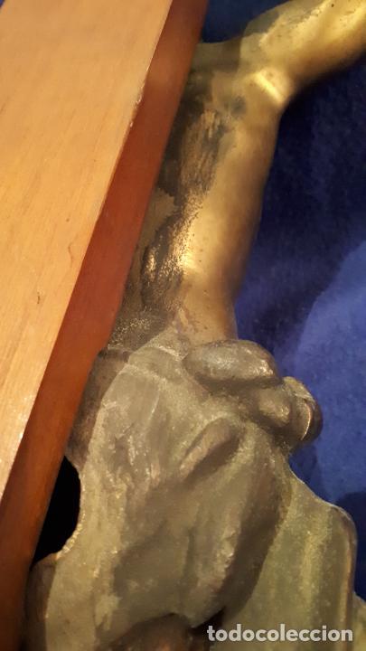 Antig&uuml;edades: Gran crucifijo de bronce - Foto 11