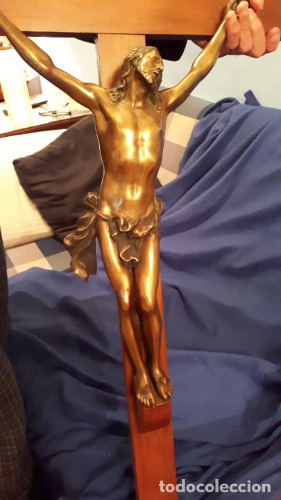 Antig&uuml;edades: Gran crucifijo de bronce - Foto 14