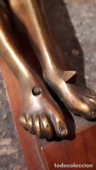 Antig&uuml;edades: Gran crucifijo de bronce - Foto 15
