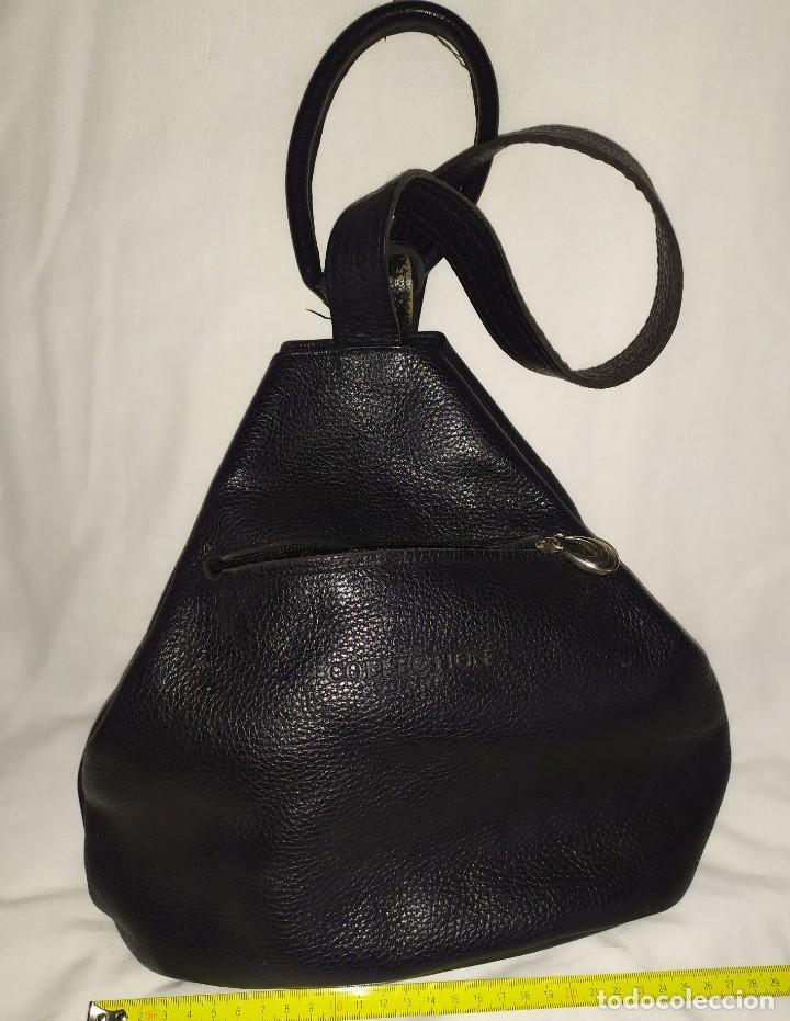 Antig&uuml;edades: BOLSO CUERO NEGRO COLLECTION - Foto 1