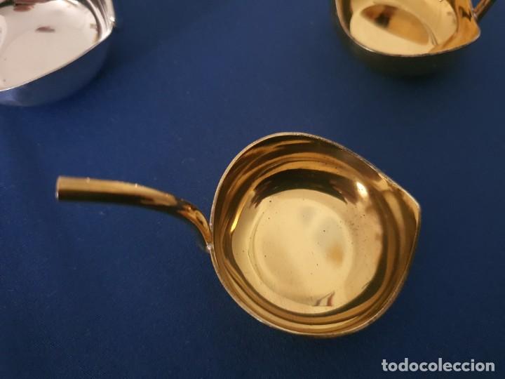 Antig&uuml;edades: HOJAS DE ALPACA JUEGO 4 - Foto 4