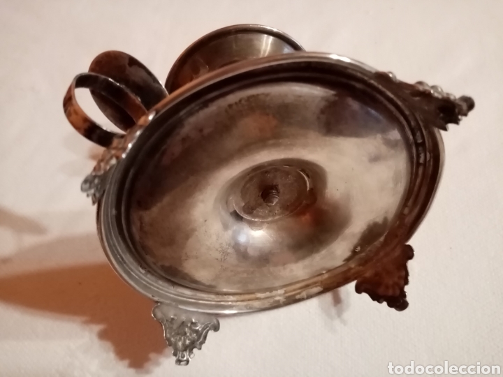 Antig&uuml;edades: Palmatoria de plata del siglo XIX - Foto 12