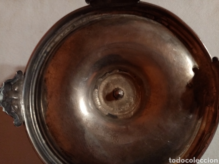 Antig&uuml;edades: Palmatoria de plata del siglo XIX - Foto 13