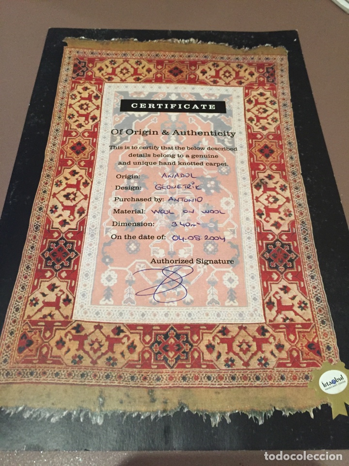 Antig&uuml;edades: ALFOMBRA ANADOL TURCA - Foto 7