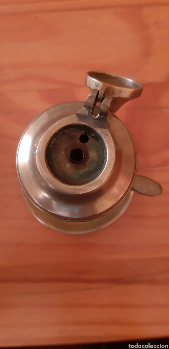 Antig&uuml;edades: Antigua lampara quinque de aceite - Foto 2