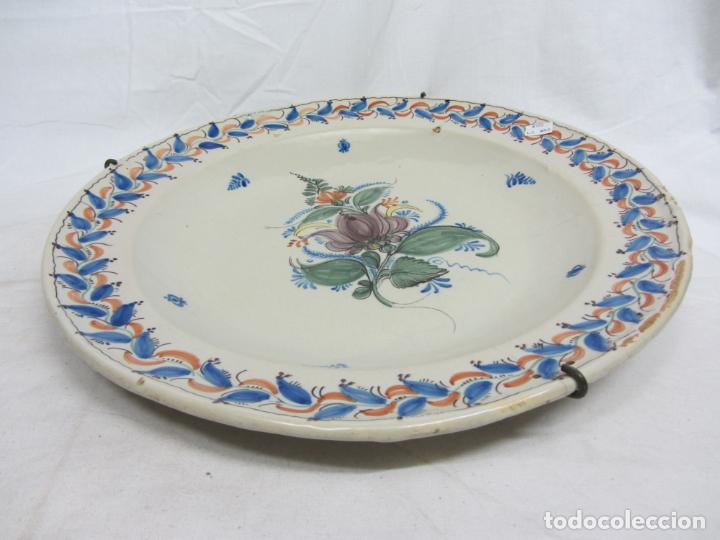 Antig&uuml;edades: Gran plato de Manises del siglo XIX - Foto 2