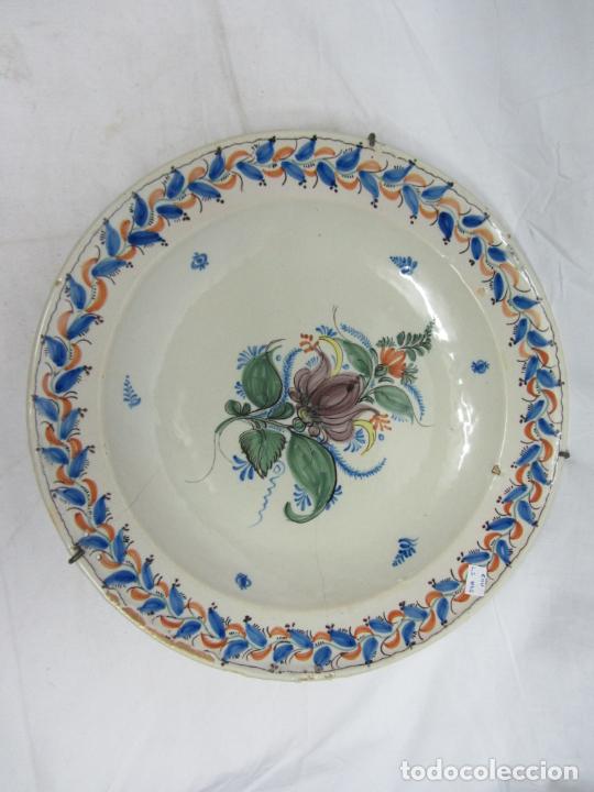 Antig&uuml;edades: Gran plato de Manises del siglo XIX - Foto 1
