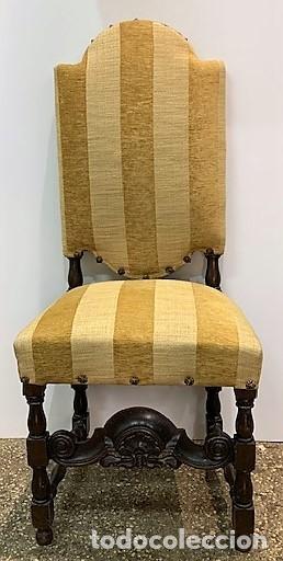 Antig&uuml;edades: SILLA TAPIZADA ESTILO LUIS XIII - Foto 2