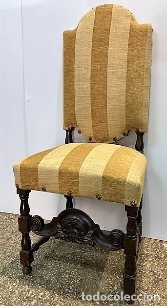 Antig&uuml;edades: SILLA TAPIZADA ESTILO LUIS XIII - Foto 3