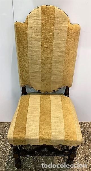 Antig&uuml;edades: SILLA TAPIZADA ESTILO LUIS XIII - Foto 5