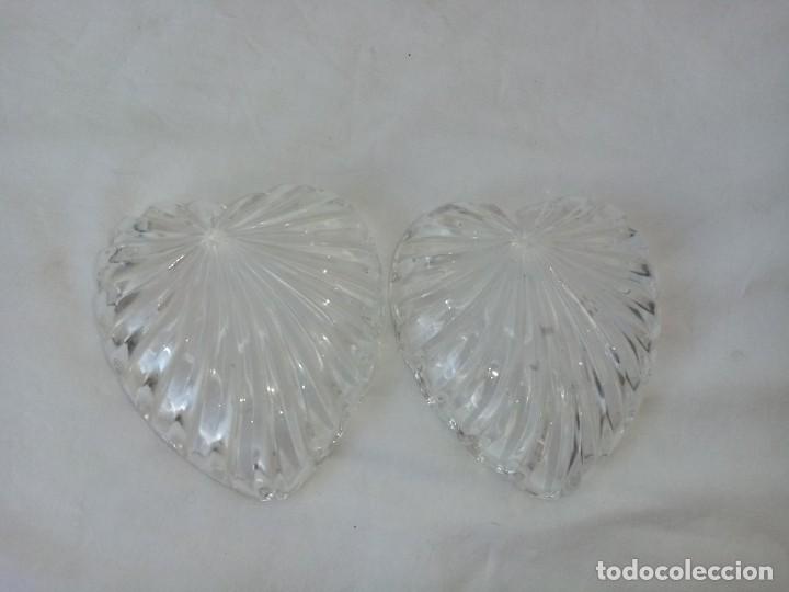 Antig&uuml;edades: Cajita de cristal con forma de corazon. - Foto 8