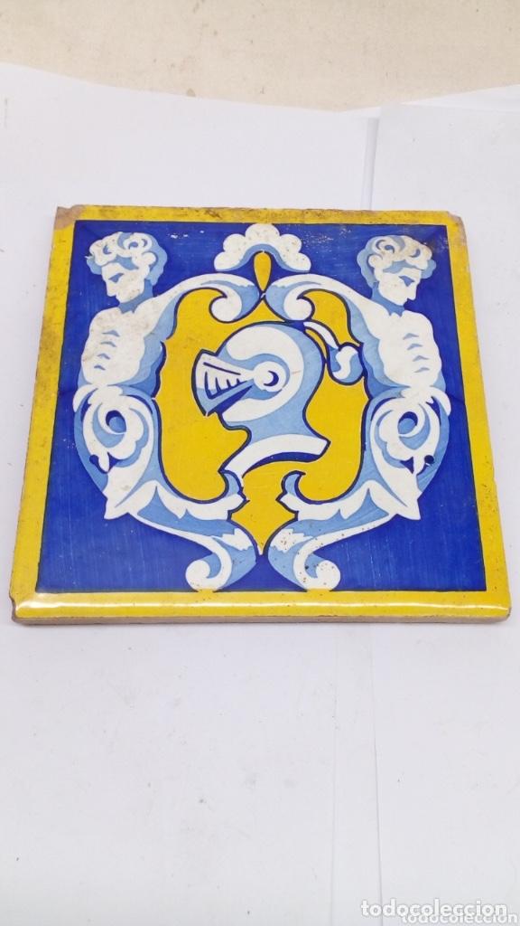 Antig&uuml;edades: Azulejo cer&aacute;mica antiguo - Foto 1