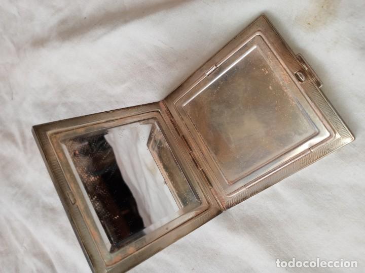 Antig&uuml;edades: Polvera de plata a&ntilde;os 20 - Foto 3