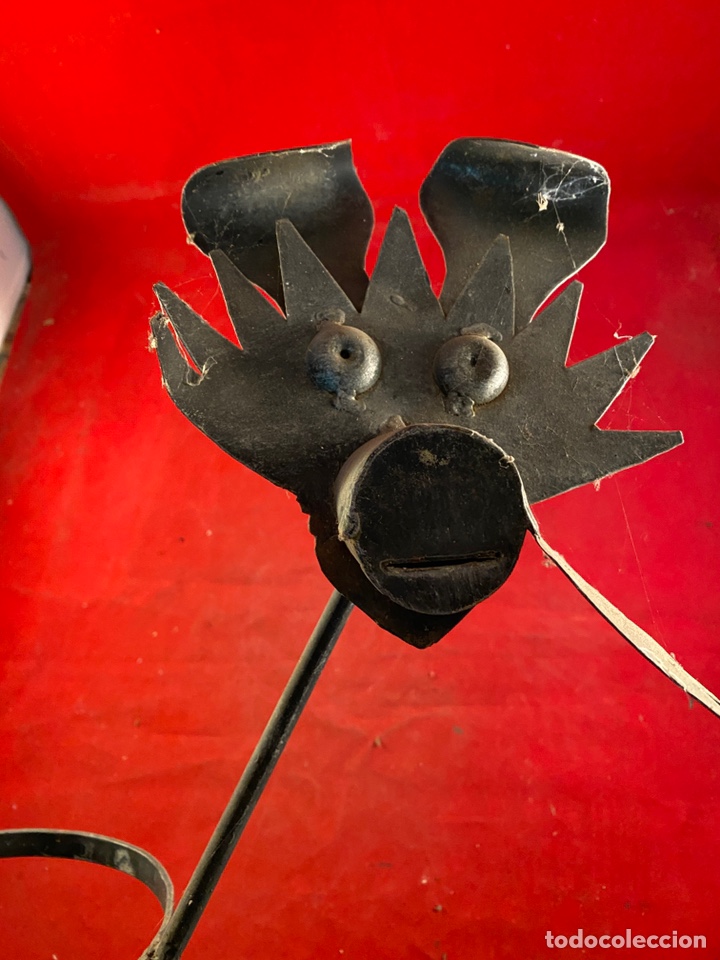 Antig&uuml;edades: Macetero de hierro en forma de animal - Foto 2