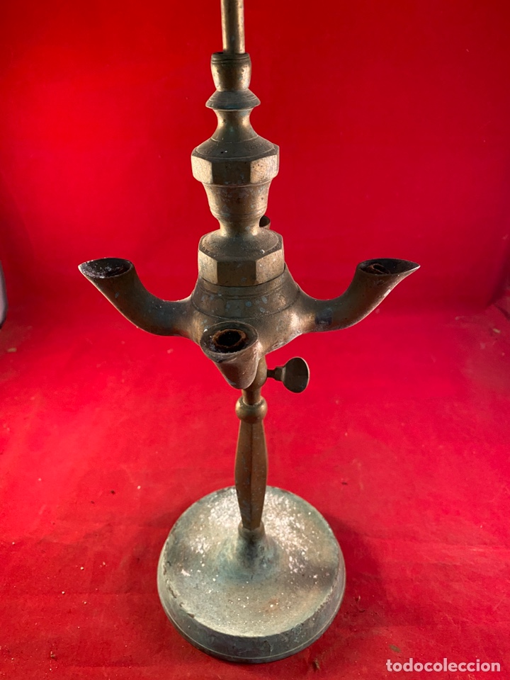 Antig&uuml;edades: Antiguo candil de bronce - Foto 2