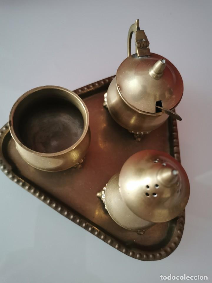 Antig&uuml;edades: Juego antiguo de bronce de 4 piezas - Foto 2