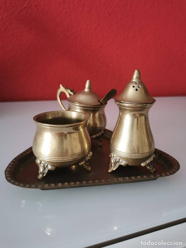 Antig&uuml;edades: Juego antiguo de bronce de 4 piezas - Foto 1