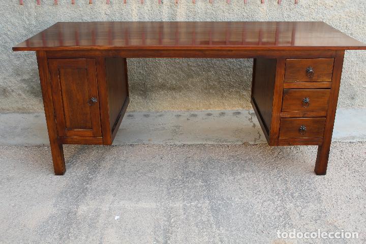 Antig&uuml;edades: mesa de despacho de estilo colonial - Foto 2