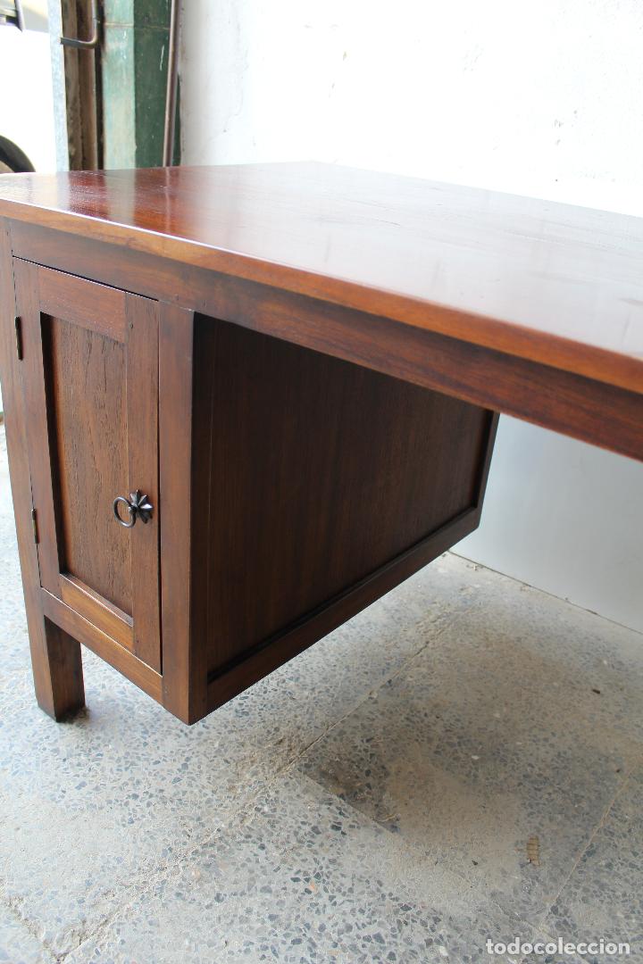Antig&uuml;edades: mesa de despacho de estilo colonial - Foto 7
