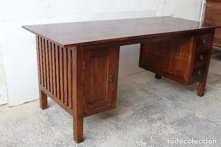 Antig&uuml;edades: mesa de despacho de estilo colonial - Foto 10