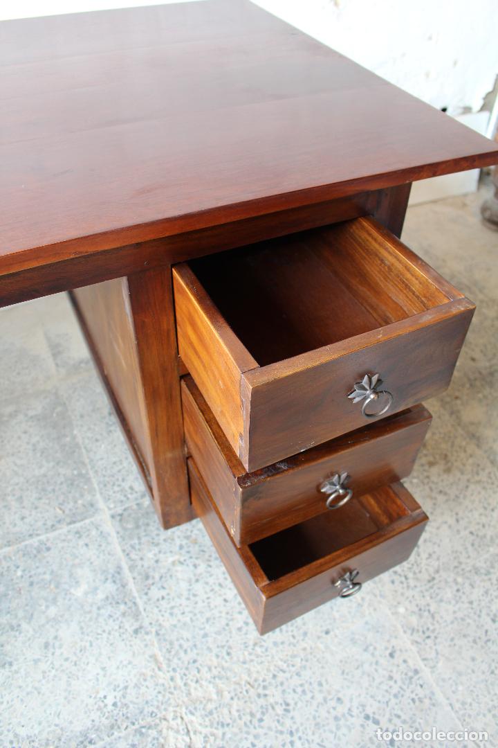 Antig&uuml;edades: mesa de despacho de estilo colonial - Foto 15