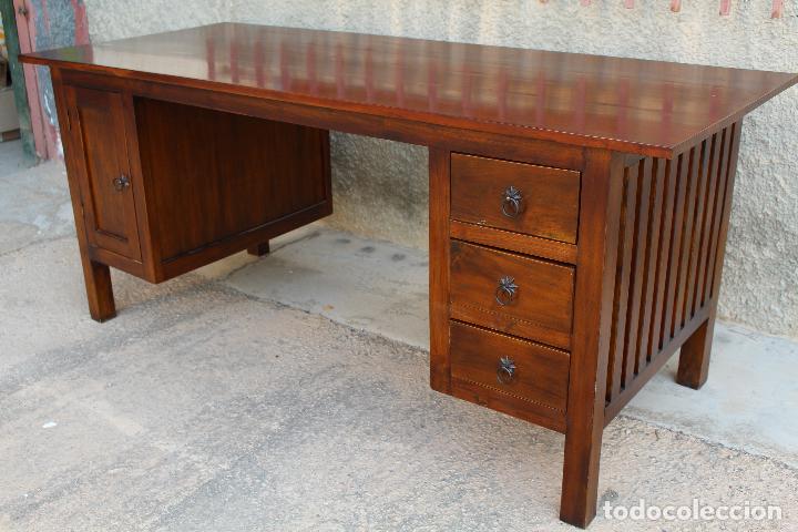 Antig&uuml;edades: mesa de despacho de estilo colonial - Foto 18