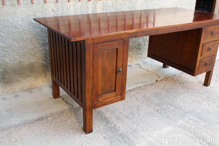 Antig&uuml;edades: mesa de despacho de estilo colonial - Foto 19