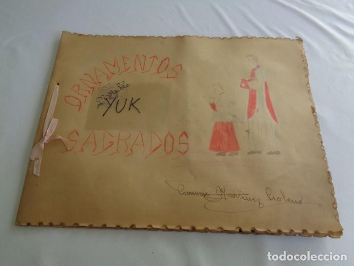 Antig&uuml;edades: CURIOSO Y BONITO CATALOGO DE ESCUELA DE ORNAMENTOS SAGRADOS RELIGIOSOS - A&Ntilde;OS 60 - VALENCIA