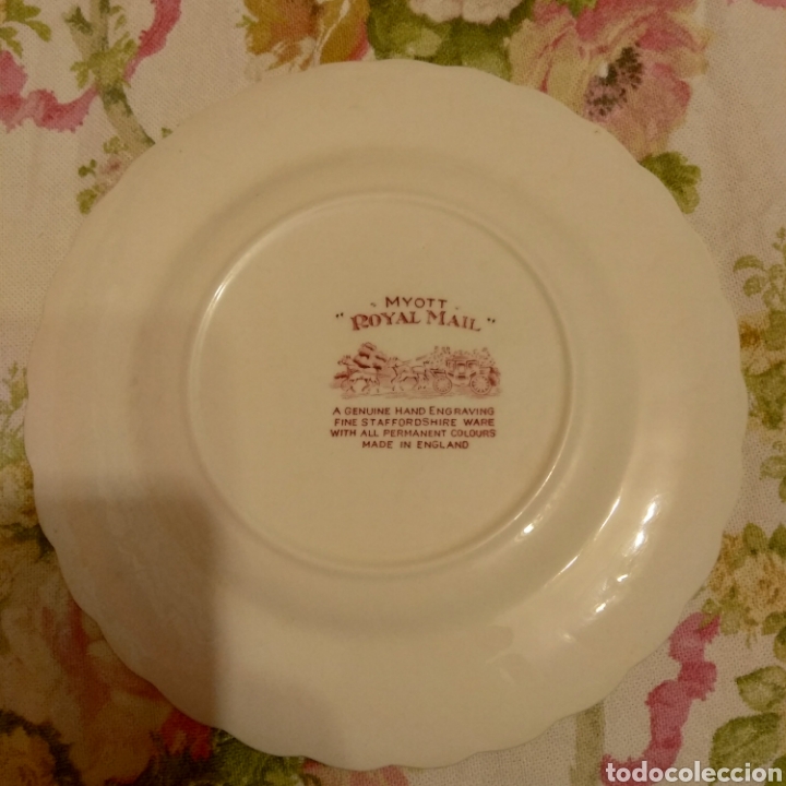 Antig&uuml;edades: Plato postre porcelana inglesa - Foto 2