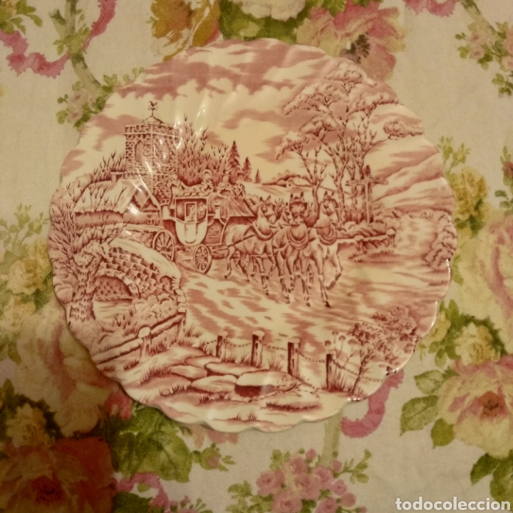Antig&uuml;edades: Plato postre porcelana inglesa - Foto 1