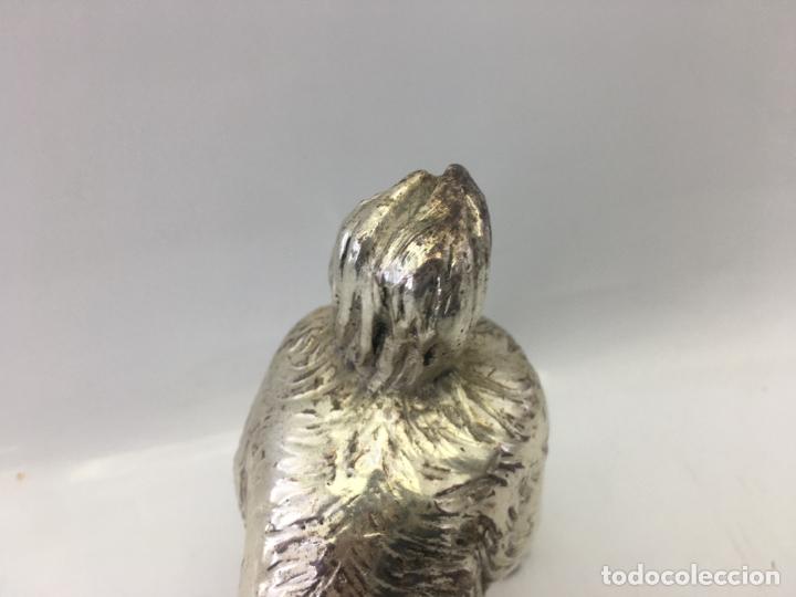 Antig&uuml;edades: FIGURA DE PERROS BA&Ntilde;ADA EN PLATA - Foto 6