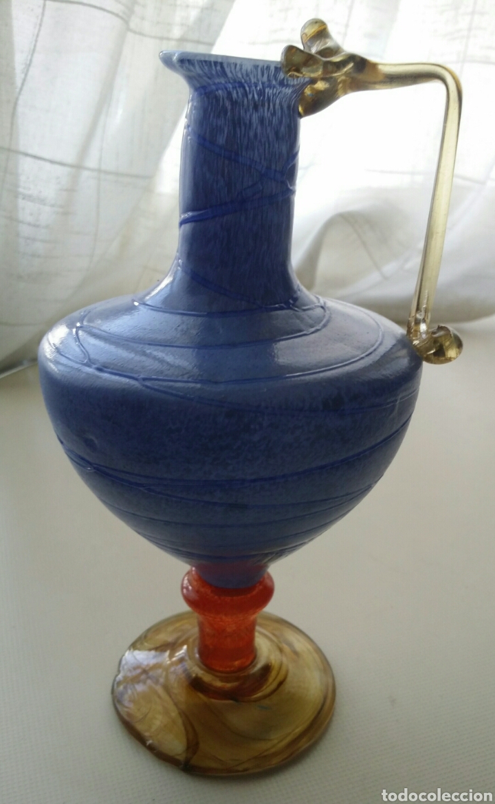 Antig&uuml;edades: JARR&Oacute;N BOTELLA DE CRISTAL DE MURANO - Foto 2