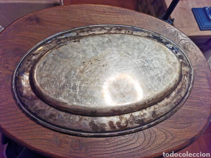 Antig&uuml;edades: Gran bandeja metalica - Foto 2