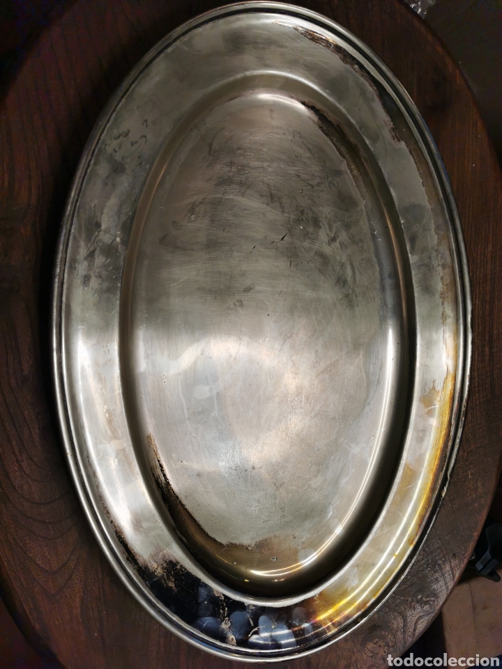 Antig&uuml;edades: Gran bandeja metalica - Foto 1