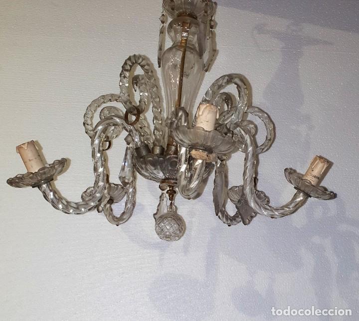 Antig&uuml;edades: ANTIGUA LAMPARA DE CRISTAL - Foto 1