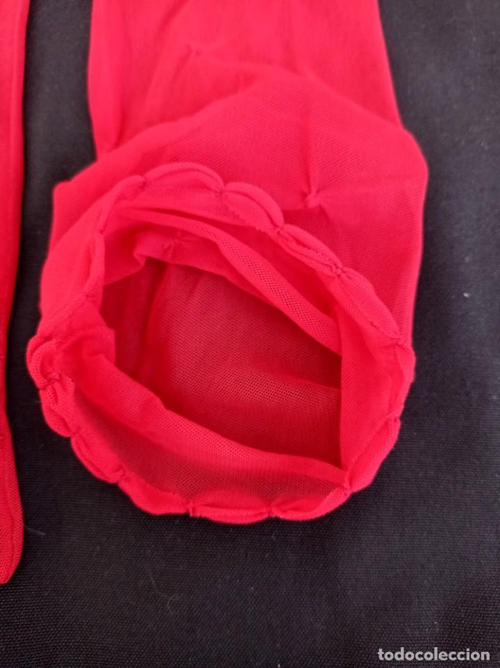 Antig&uuml;edades: ELEGANTES GUANTES ROJOS - Foto 4