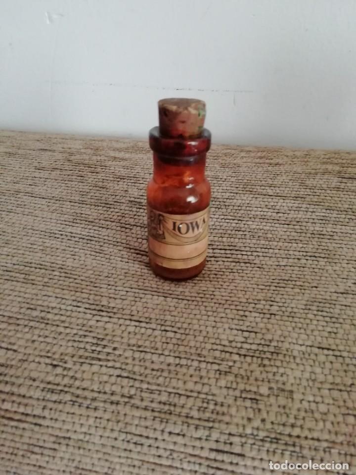 Antiques: Antiguo tarro de cristal de farmacia 6 cm altura