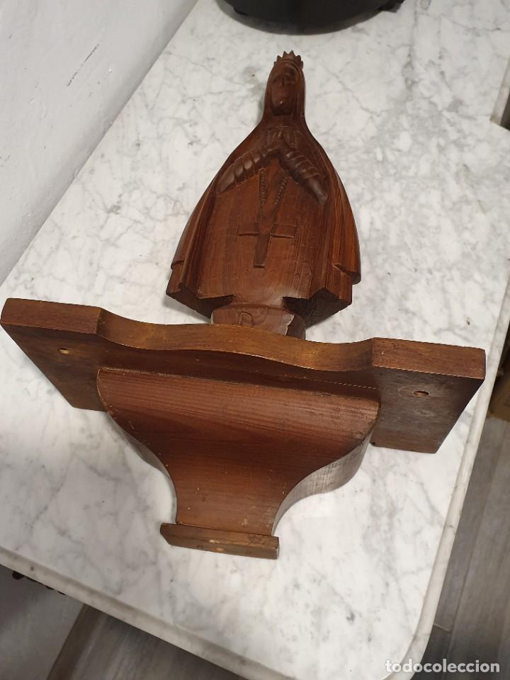 Antig&uuml;edades: TALLA VIRGEN CON MENSULA - Foto 5