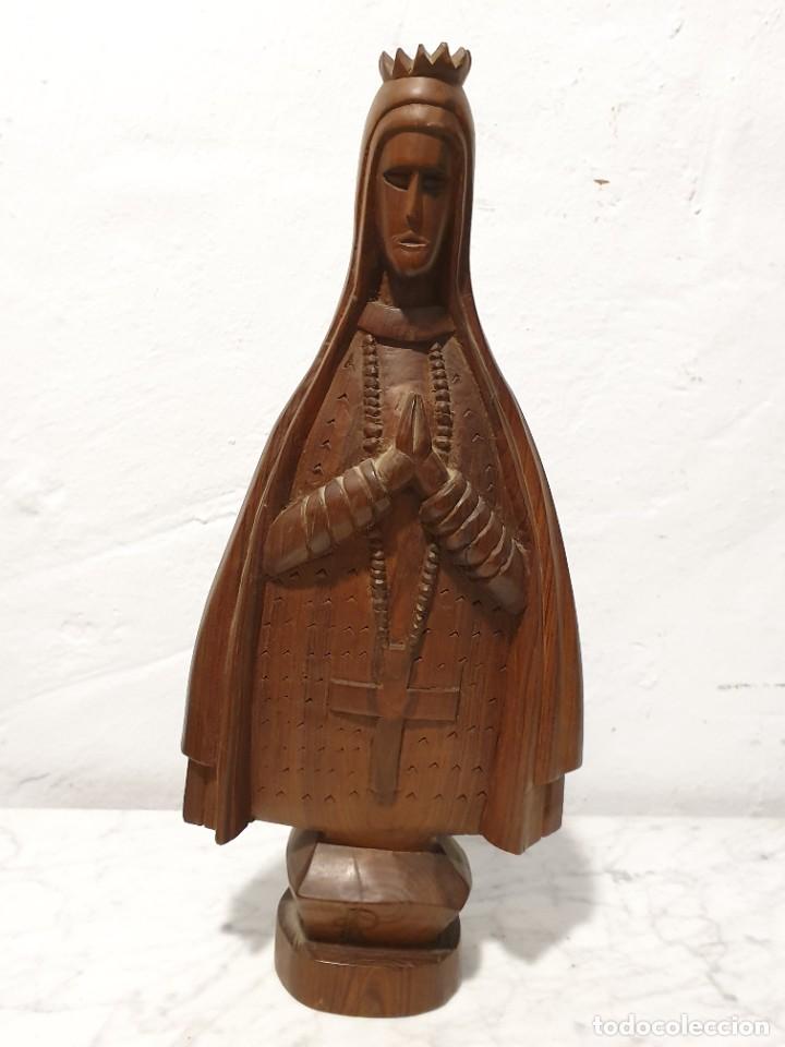 Antig&uuml;edades: TALLA VIRGEN CON MENSULA - Foto 1