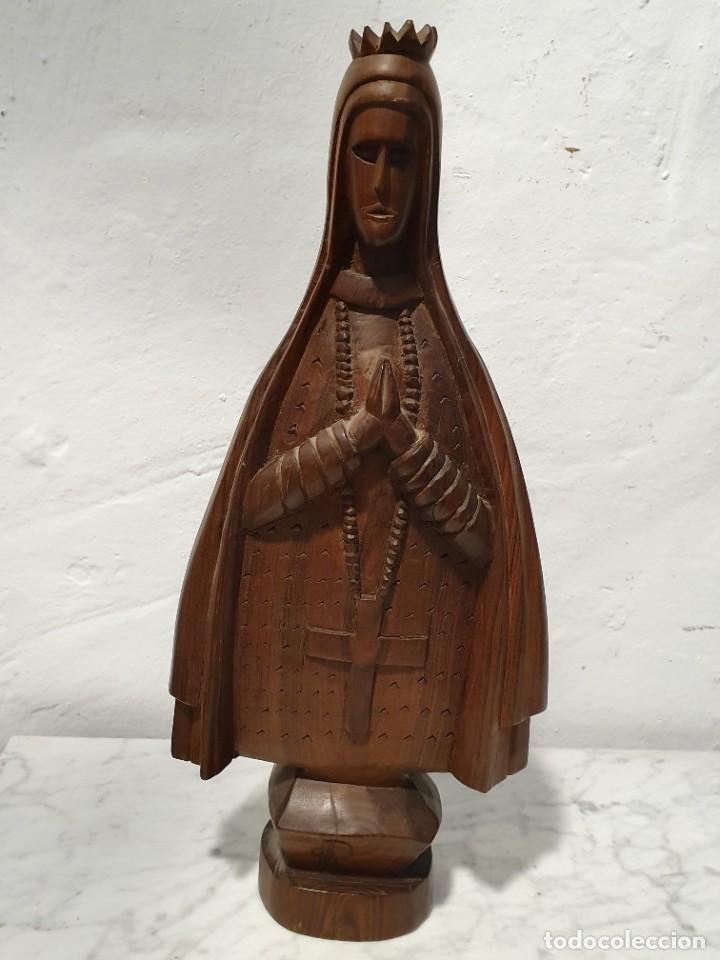 Antig&uuml;edades: TALLA VIRGEN CON MENSULA - Foto 2