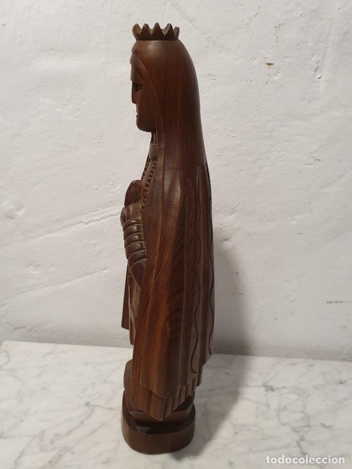 Antig&uuml;edades: TALLA VIRGEN CON MENSULA - Foto 3