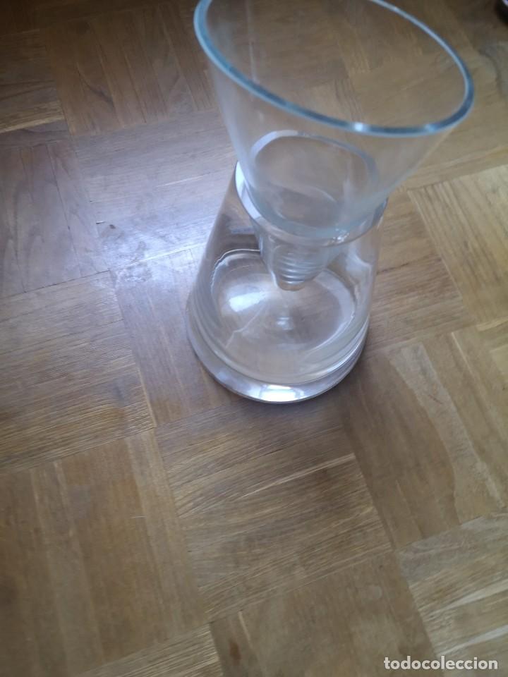 Antiguidades: Jarr&oacute;n de cristal tipo decantador
