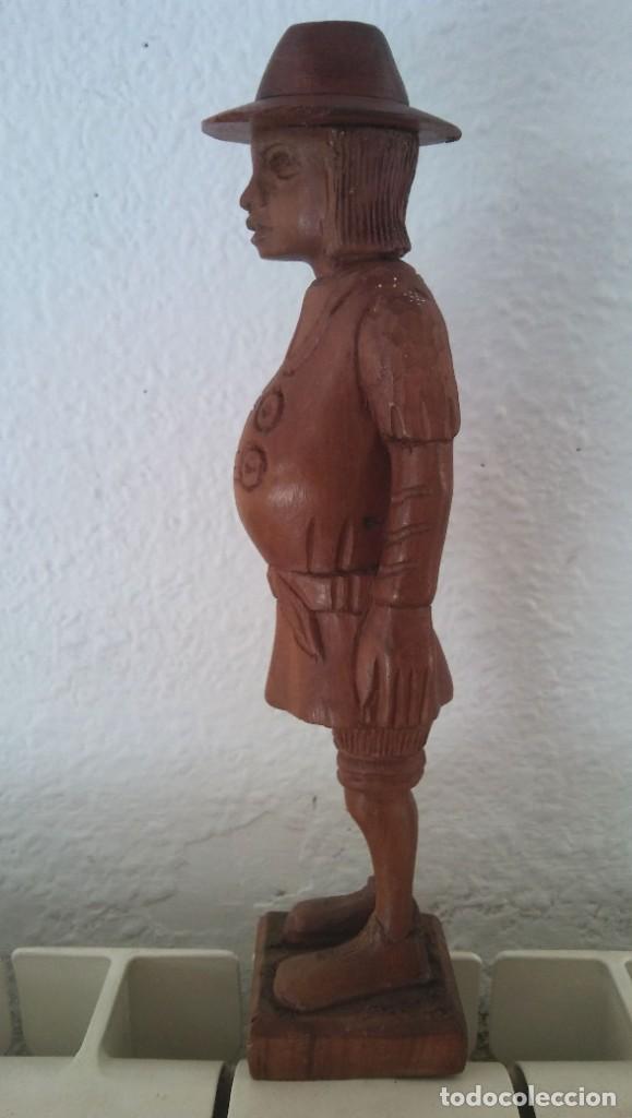 Antig&uuml;edades: Figura medieval de madera - Foto 3