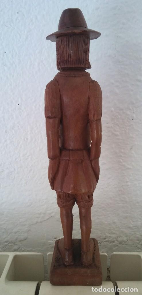 Antig&uuml;edades: Figura medieval de madera - Foto 4