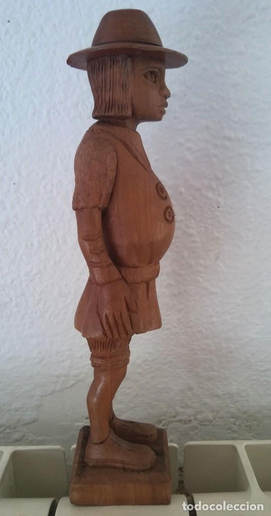 Antig&uuml;edades: Figura medieval de madera - Foto 5