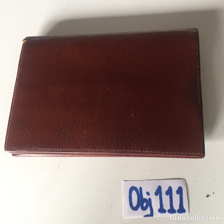Antig&uuml;edades: Cartera antigua cuero - Foto 2