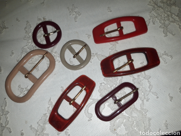 Antig&uuml;edades: LOTE DE 7 HEBILLAS VINTAGE VARIADAS - Foto 2