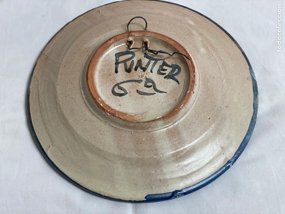 Antig&uuml;edades: Plato de cer&aacute;mica PUNTER G&ordf; - Foto 3