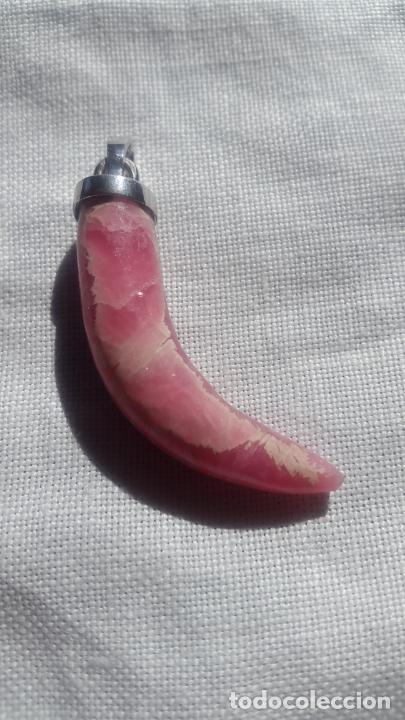 Antig&uuml;edades: Cuerno cuarzo rosa y plata de ley - Foto 1