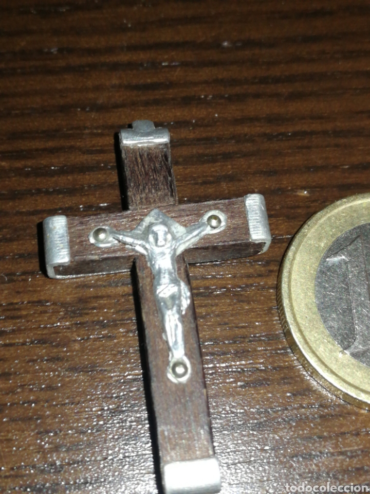 Antig&uuml;edades: CRUCIFIJO MADERA Y METAL - Foto 2